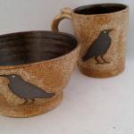 Raven/Crow Mug 16oz. & bowl